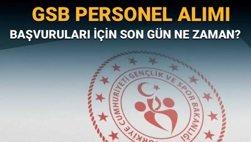 Gençlik ve Spor Bakanlığı Personel Alımında Son Başvuru Tarihi Nedir?