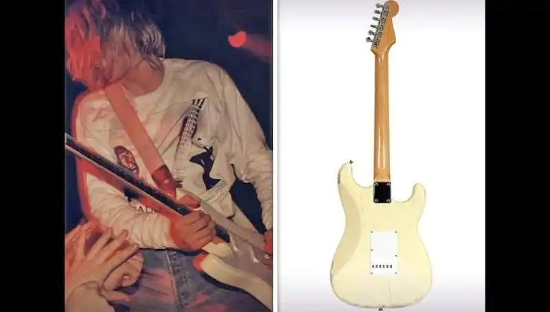 Kurt Cobain’in Efsanevi Gitarı Açık Artırmada Rekor Fiyatla Satıldı!