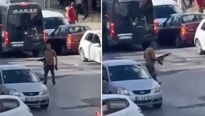 Başakşehir’de Korku Dolu Anlar: Pompalı Tüfekle Yolu Kapatan Şahıs Polise Teslim Oluyor