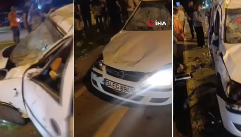 İstanbul'da Sahil Yolunda Ucuz Atlatılan Kaza, Sürücüler Şokta!