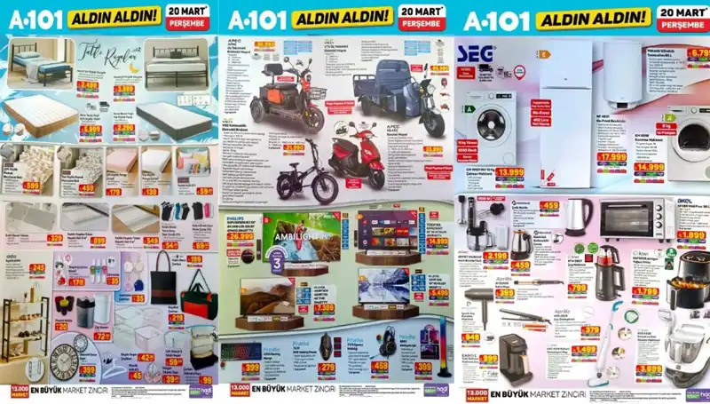 A101 Aktüel Kataloğu 20 Mart’a Özel Fırsatlarla Dolu!