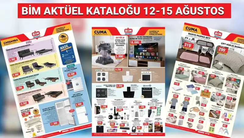 BİM 12-15 Ağustos Kataloğu: Yılın En İyi Fırsatları Burada!