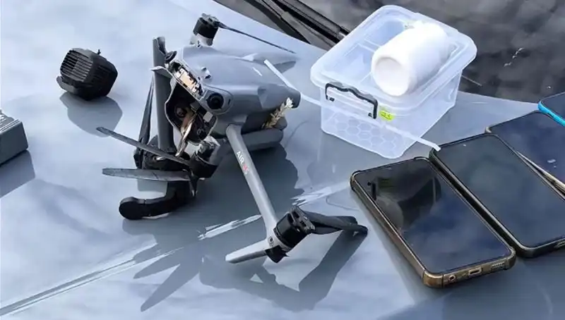 Uyuşturucu Kaçakçılığı için Kullanılan Drone Hava Savunması ile Düşürüldü!