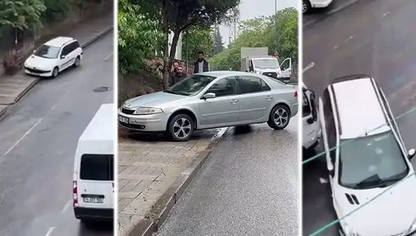 Otobüs Mazot Sızdırınca Trafikte Kaos: Araçlar Duramadı!