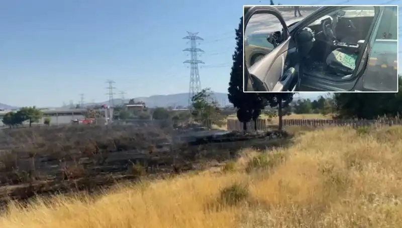 İzmir'de Otluk Alanda Çıkan Yangın AVM Otoparkına Yayılınca Endişe Arttı