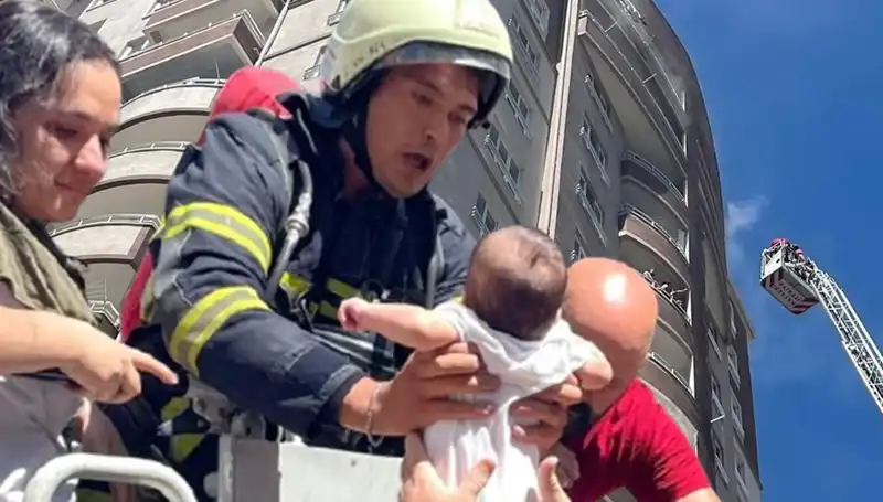 Kayseri'de 14 Katlı Bina Yangını: Panik ve Kurtarma Operasyonları